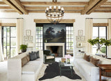 Solid Black Cowhide Rug #B3728