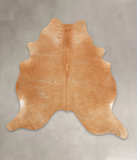 Solid Brown Cowhide Rug #B3733