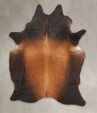 Brown with Red Cowhide Rug #B3738