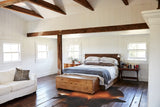 Brown with Red Cowhide Rug #B3738