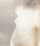 Grey with Beige Cowhide Rug #B3741