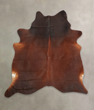 Brown with Red Cowhide Rug #B3743