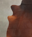 Brown with Red Cowhide Rug #B3743