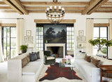 Brown with Red Cowhide Rug #B3743
