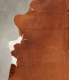 Brown and White Regular Cowhide Rug #B3745