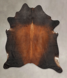 Brown with Red Cowhide Rug #B3748