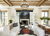 Brown with Red Cowhide Rug #B3748