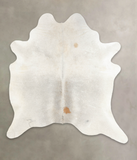Grey with Beige Cowhide Rug #B3762