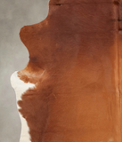 Solid Brown Cowhide Rug #B3775