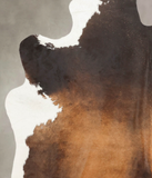 Chocolate and White Cowhide Rug #B3789
