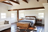 Chocolate and White Cowhide Rug #B3789