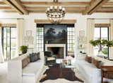 Brown with Red Cowhide Rug #B3799