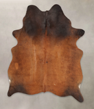 Brown with Red Cowhide Rug #B3801