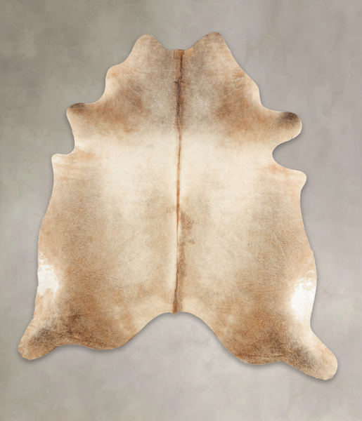 Grey with Beige Cowhide Rug #B3802