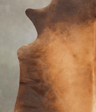 Brown with Red Cowhide Rug #B3816