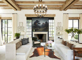 Brown with Red Cowhide Rug #B3816