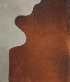 Brown with Red Cowhide Rug #B3817