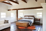Brown with Red Cowhide Rug #B3819