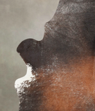 Salt and Pepper Brown Cowhide Rug #B3822