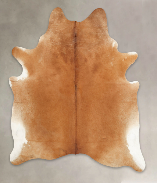 Solid Brown Cowhide Rug #B3839