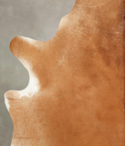 Solid Brown Cowhide Rug #B3839