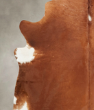 Solid Brown Cowhide Rug #B3846