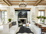 Solid Black Cowhide Rug #B3855