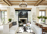 Chocolate and White Cowhide Rug #B3860