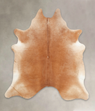 Solid Brown Cowhide Rug #B3862