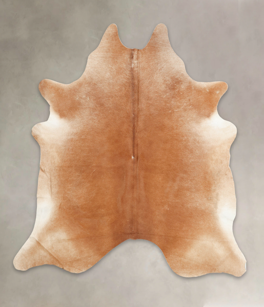 Solid Brown Cowhide Rug #B3862