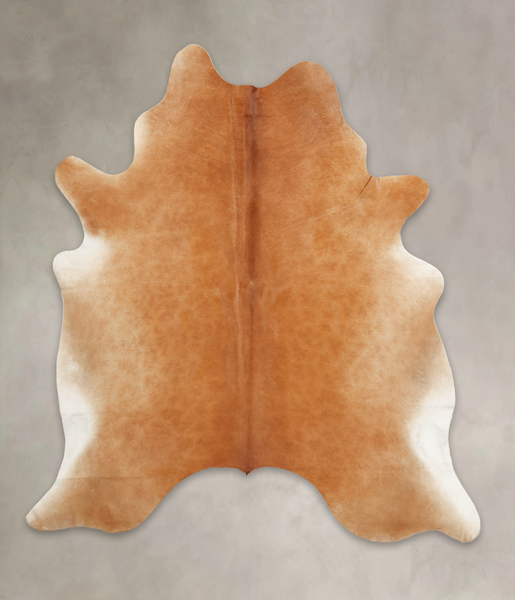 Solid Brown Cowhide Rug #B3881