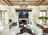 Chocolate and White Cowhide Rug #B3882