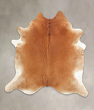 Solid Brown Cowhide Rug #B3885