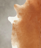 Solid Brown Cowhide Rug #B3885