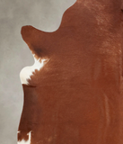 Solid Brown Cowhide Rug #B3927