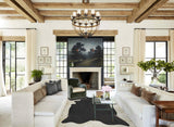 Solid Black Cowhide Rug #B3932