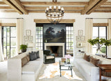 Beige and White Cowhide Rug #B3941