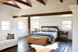 Beige and White Cowhide Rug #B3941