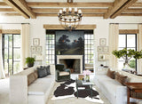 Chocolate and White Cowhide Rug #B3952