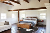 Chocolate and White Cowhide Rug #B3952