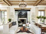 Brown with Red Cowhide Rug #B3954