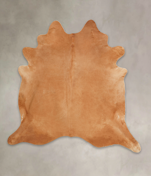 Solid Brown Cowhide Rug #B3956