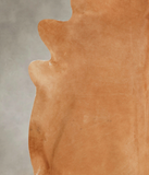 Solid Brown Cowhide Rug #B3956