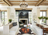 Chocolate and White Cowhide Rug #B3957