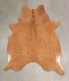 Solid Brown Cowhide Rug #B3960