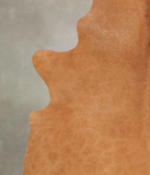 Solid Brown Cowhide Rug #B3960