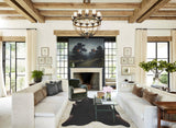 Solid Black Cowhide Rug #B3968