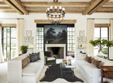Solid Black Cowhide Rug #B3970