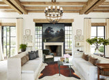 Brown with Red Cowhide Rug #B3980
