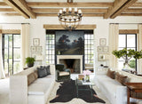 Solid Black Cowhide Rug #B3992